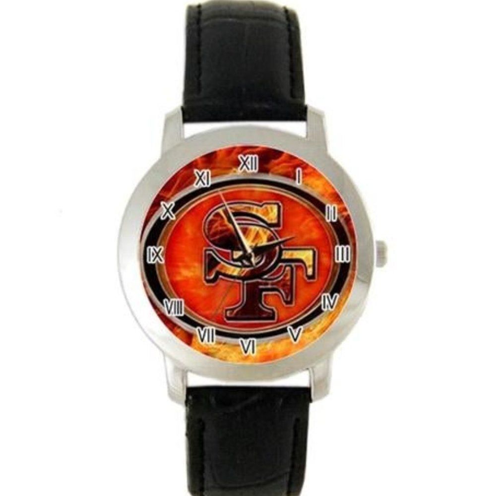 San Francisco 49ers NFL Watch Genuine Leath…